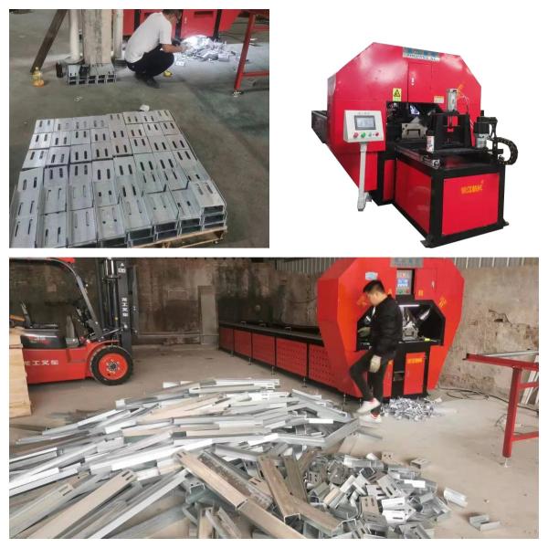 Economical 1000kN F Punching Force Thick Flat Steel And CNC Steel Structure Punching Shearing Machine