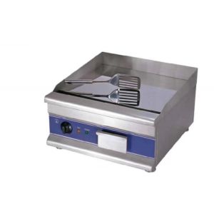 Silver Electric Restaurant Griddle Stainless Steel Grill with Precise Temperature Control