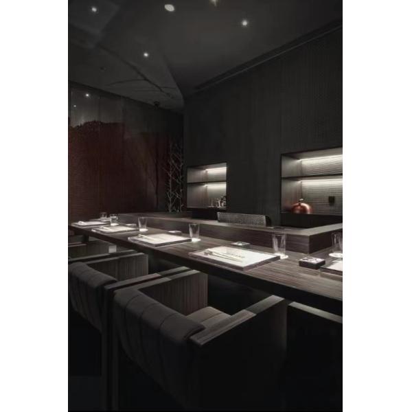 Large Restaurant Rectangle Teppanyaki Grill Table with Customized Decoration