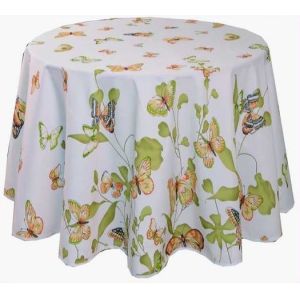 Quality Round Printed Polyester Table Cover for Holiday for sale