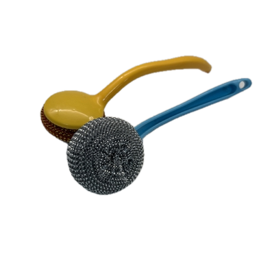 Buy Heavy Duty Steel Wool Scrub Brush for Pots Pans Kitchen Cleaning at wholesale prices