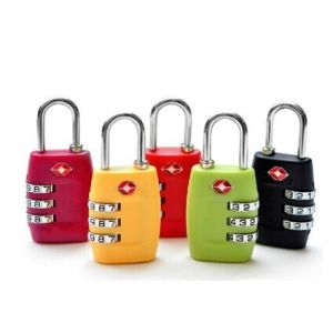 Quality TSA 3digit travel bag lock with plastic for sale