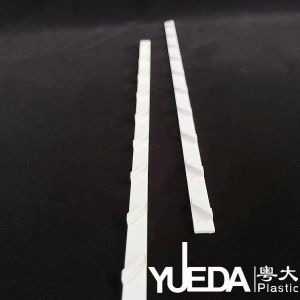 Abrasion Resistance PVC Plastic Profiles White Louver Profiles High Durability