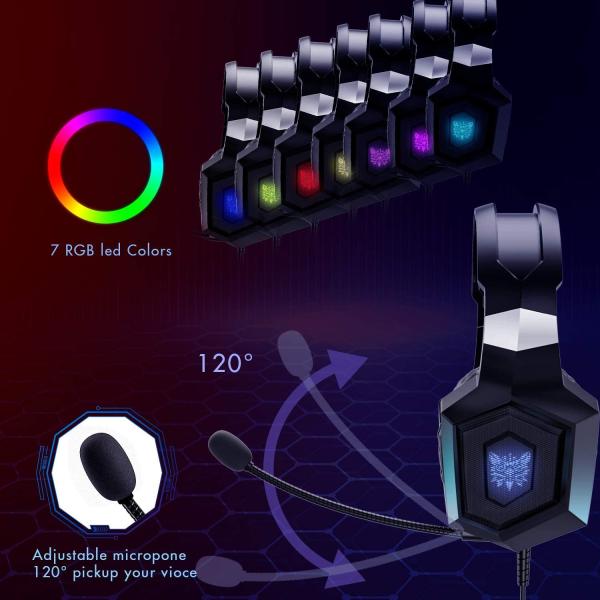 Noise Cancelling 2.2kohm 2.2m Onikuma K8 USB Gaming Headset