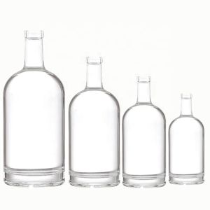 Soda All Size Colored Matte Black Transparent Glass Wine Bottle 200ml 375ml