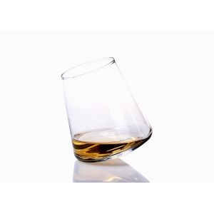 Unique Crystal 300ml Roly Poly Whisky Glasses With Smooth Rim