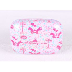 Empty Custom Printing Metal Cosmetic Tins , Glossy Finished Cosmetic Sample