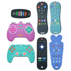 LFGB Standards Remote Control Silicone Baby Teether MHC Kids Toy
