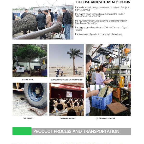 Customized Simulation 140cm Artificial Bamboo Areca Palm For Decoration