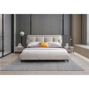 China Leather Headboards Hotel Luxury Bed on sale