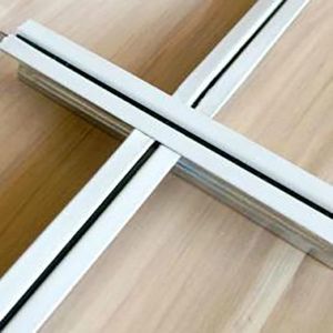 White Suspended Ceiling Galvanized Steel T Bar 24x38mm Lay In