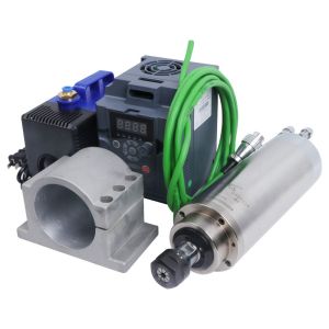 2.2kw ER20 Water Cooled Spindle Motor Kit for CNC Woodworking at 220v/380v