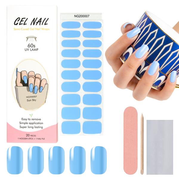 2023 Cat Eye Gel Nail Polish Stickers with UV Lamp and Easy Application Technique