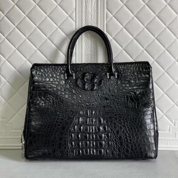 Authentic Crocodile Skin Businessmen Passcode Briefcase Genuine Alligator