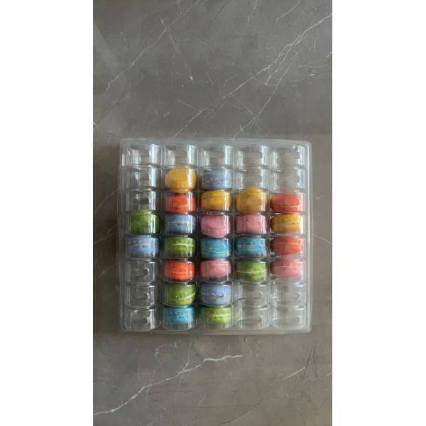 Macaron 40 Transparent Handmade Box Macaron Tray Packaging Chocolate Packaging