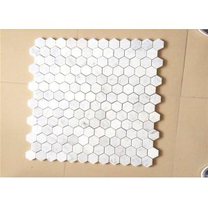 Hexagonal Honed Stone Mosaic Tile Marble Stone Chip 12"X12" Size
