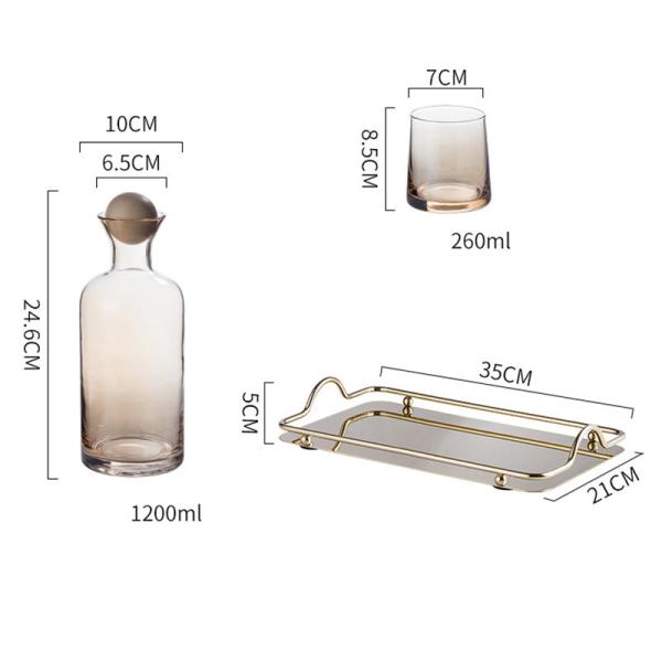 Silicone Cap 1200ml Household Borosilicate Glass Tea Kettle