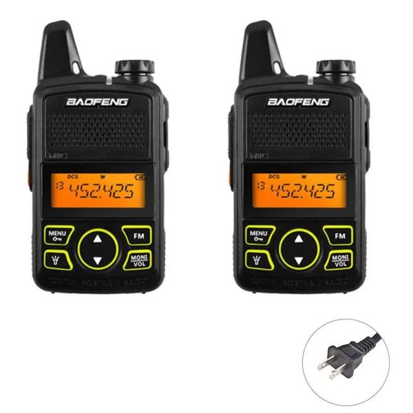 Mini Walkie Talkie Two-way Radio with UHF 400-470MHz 20CH and IPX4 Water Resistance