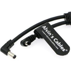 Alvin's Cables Rotatable 2 Pin Male To Dual Right Angle DC Male Power Cable For