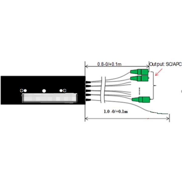 FTTH Fiber Optic ABS Box APC Upc Sc PLC Splitter for in Fiber Patch Cord Manufacture
