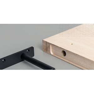 Zinc Plated Invisible Floating Shelve Brackets with Single-Side Bracket