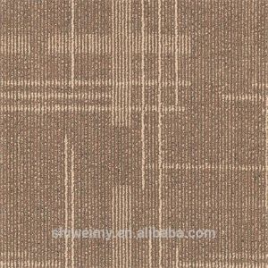 Stock grid pattern PP material hotel carpet tiles