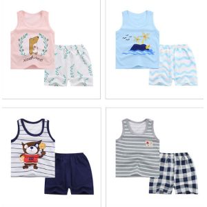 Sleeveless Cute Baby Boy Summer Clothes Random Combination Multiple Patterns