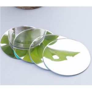 Silver AluminumDecorative Mirror Glass Bathroom Float Beveled Antique Mirror