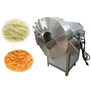 Spiral Carrot Strips Machine , Automatic Ginger Shredder Machine 1-8mm