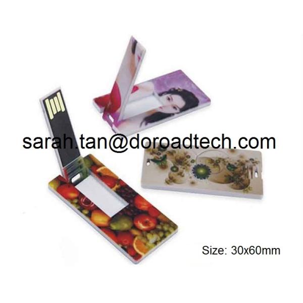 Buy Wholesale Promotional Gifts Customized Logo Mini Credit Card USB Flash Drives at wholesale prices
