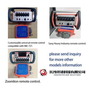 Industrial Construction Zoomlion Concrete Pump Parts HBC Remote Control