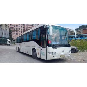 Used Coach Bus Model KLQ6129 Used Higer Bus 53 Seats Good Passenger Bus Double