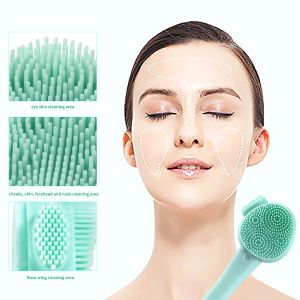FDA 4 In 1 Silicone Face Scrubber With Ergonomic Handle