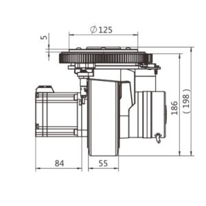 750Watt AGV Steering Drive Wheel Horizontal Planetary Reducer Series Integrated