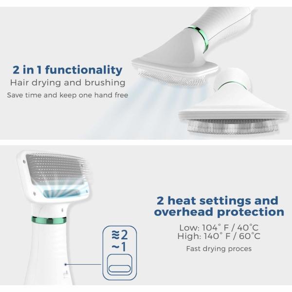 Portable Pet Dryer Blower Dog Grooming Dryer Low Noise Multifunctional