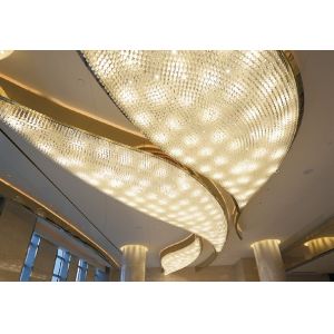 Extra Wide Extra Large Hanging Chandelier For Commercial Space