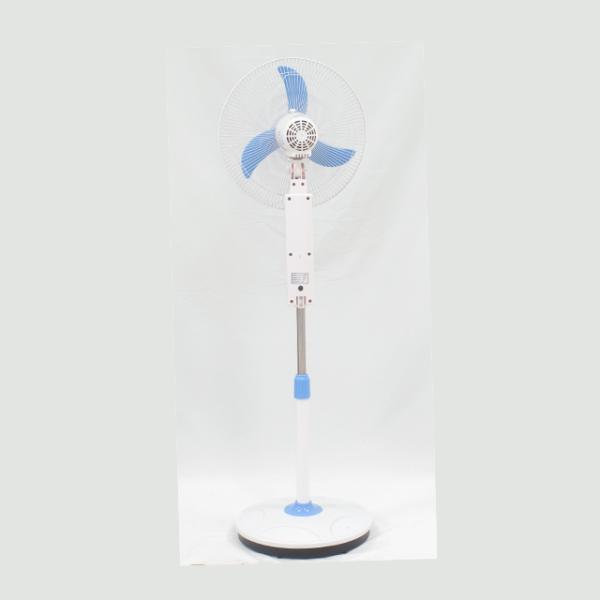 Rechargeable Adjustable Floor Fan With Led Light For Indoor And Outdoor