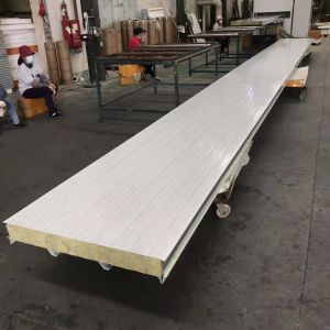 Quality 100mm Thickness Rock Wool Sandwich Roof Panel For Ceiling for sale