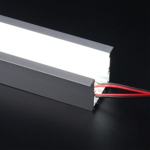 Silver Aluminum Recessed Suspended Led Extrusion Profile U Shape