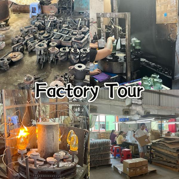 3Pcs Colorful Style Glass Bathroom Accessories Set With Crack Effect And Apothecary Head Pump