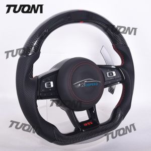 Ergonomic VW Carbon Fiber Flat Bottom Steering Wheel