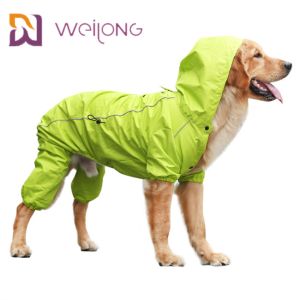 China Safety Stripe Pet Raincoat Full Customization Dog Reflective Raincoat on sale