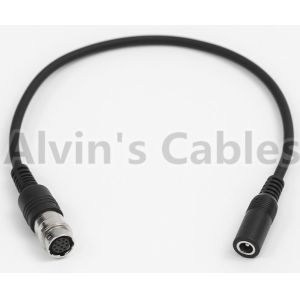 Alvin's Cables 12 Pin Hirose to DC 12v Female Cable for GH4 Power B4 2/3"