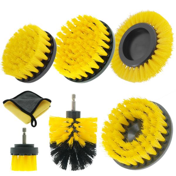 Oem Extended Grout Drill Brush Attachment Soft Bristle Pp Material