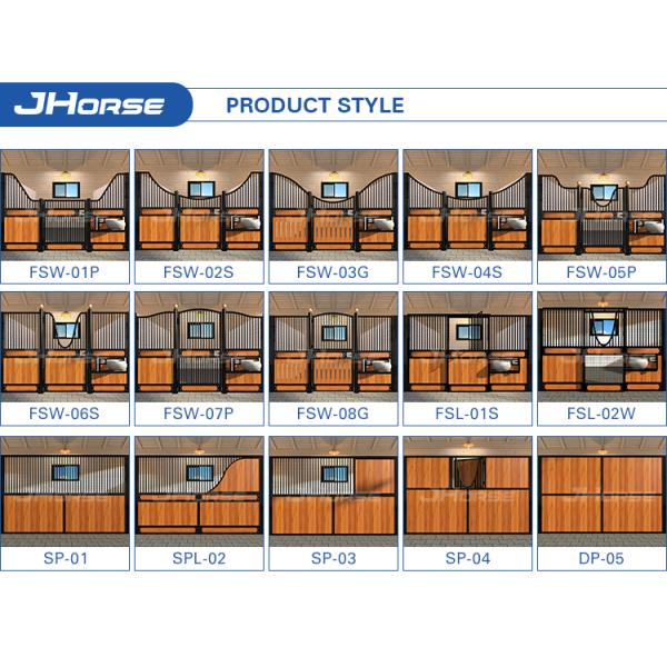 Beautiful Horse Stable Stall Front Nice Curve Hinged Doors 12ft 14ft 3.5m 4m Built to Order Horse Barn Building Material