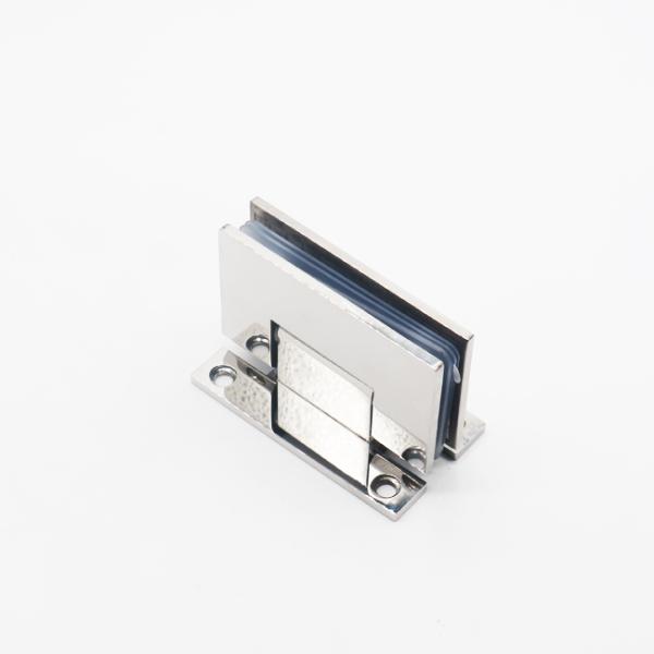 304 Stainless Steel Glass to Wall Hardware Shower Hinge Silver Coating Wall Mount