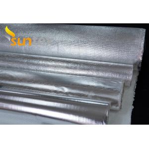 Heat Reflective 0.4mm 550C Aluminum Coated Fiberglass Fabric Insulation