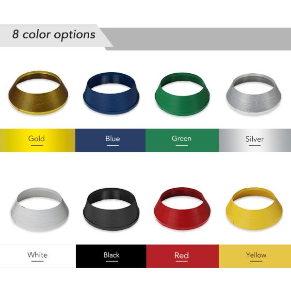 Black Neon Signs 20mm Width Aluminium Plastic Trim Cap