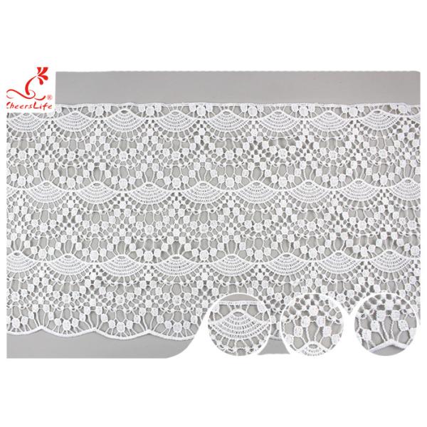 Bangladesh Water Soluble Venice Guipure Lace Trims With Scalloped Edge For Pants