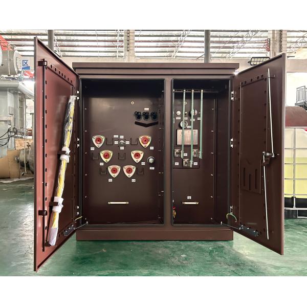 45Kva Three Phase Pad Mounted Transformer Oil Immersed Distribution 12470V Step Down UL Certified